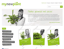 Tablet Screenshot of mynewplant.com